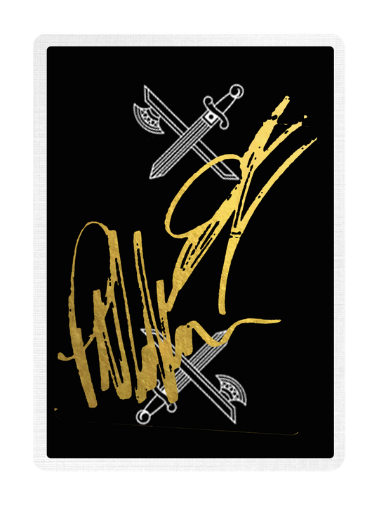 MADISON x MCKINNON KINGS Black Playing Cards Signed by Madison & McKinnon playing cards