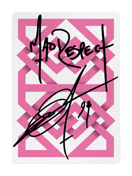 The MAD DECK Playing Cards - PINK - Signed by Madison playing cards