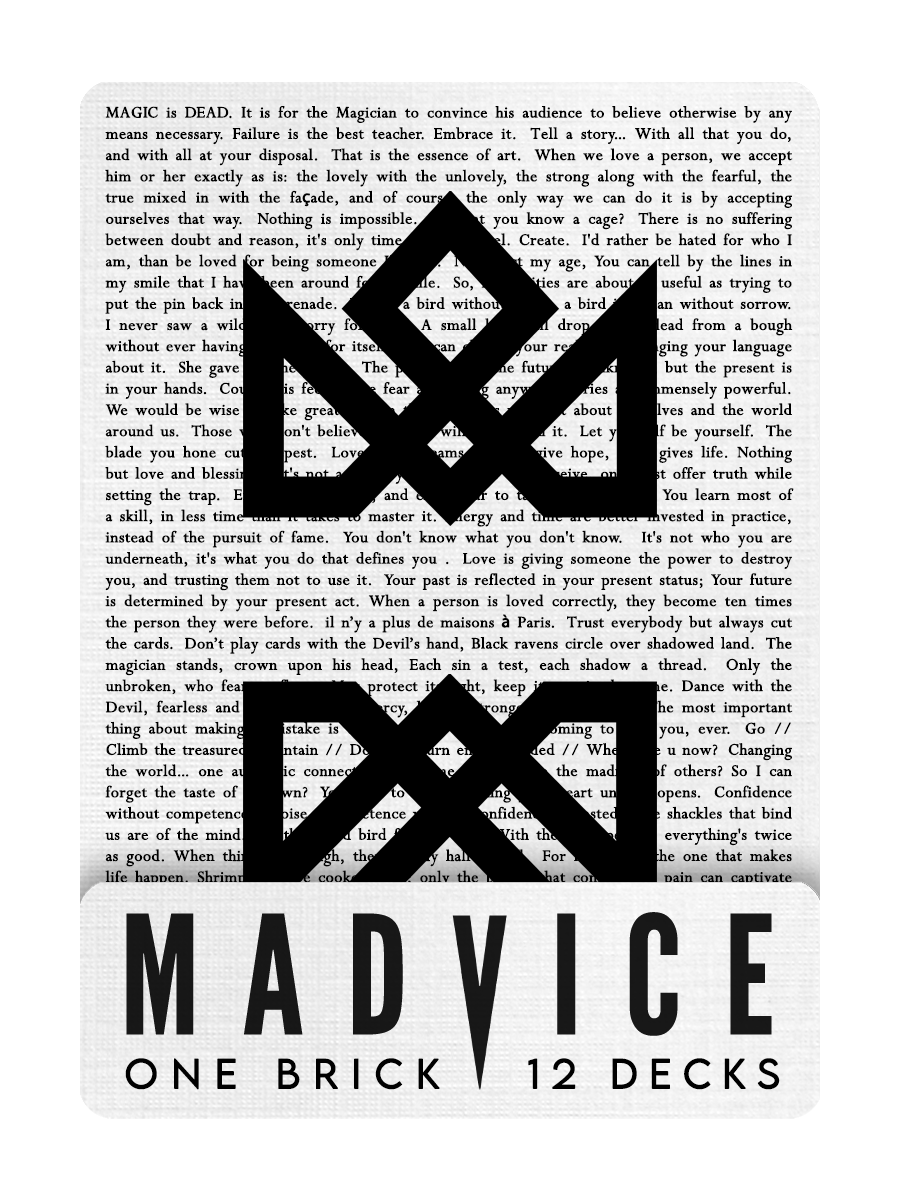 MADVICE Playing Cards - BRICK DEAL