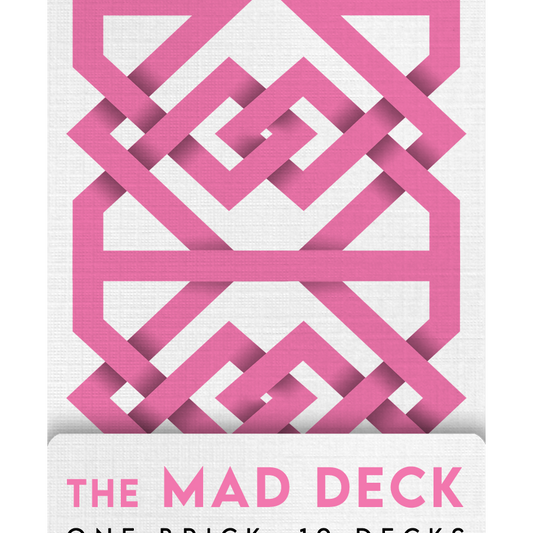 The MAD DECK - PINK - 1 BRICK / 12 DECKS playing cards