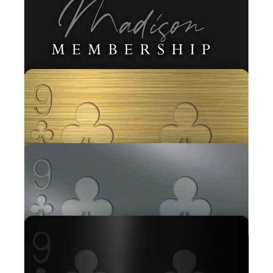 The MADISON MEMBERSHIP CARD playing cards