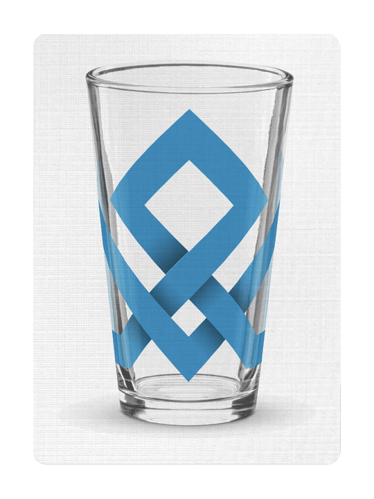 The MAD DECK Shaker pint glass playing cards