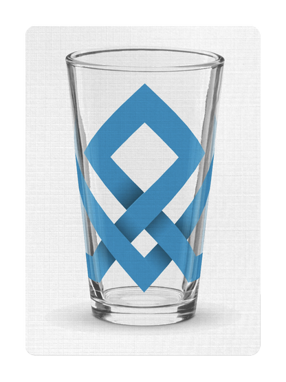 The MAD DECK Shaker pint glass