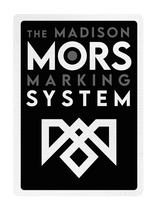 The MORS MARKING SYSTEM & BLACK ACOLYTES signed by MADISON playing cards — view 2