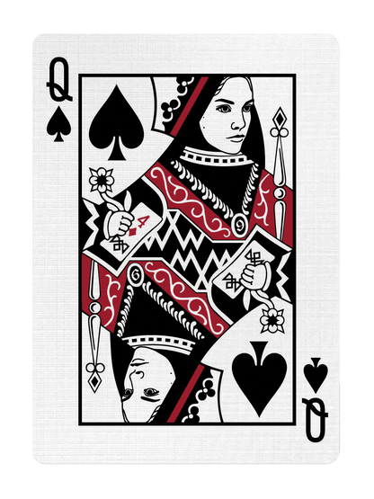 QUEEN of HEARTS - CUSTOM COURT CARD playing cards — view 4
