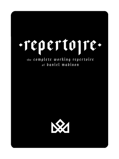 REPERTOIRE - BOOK & MASTERCLASS