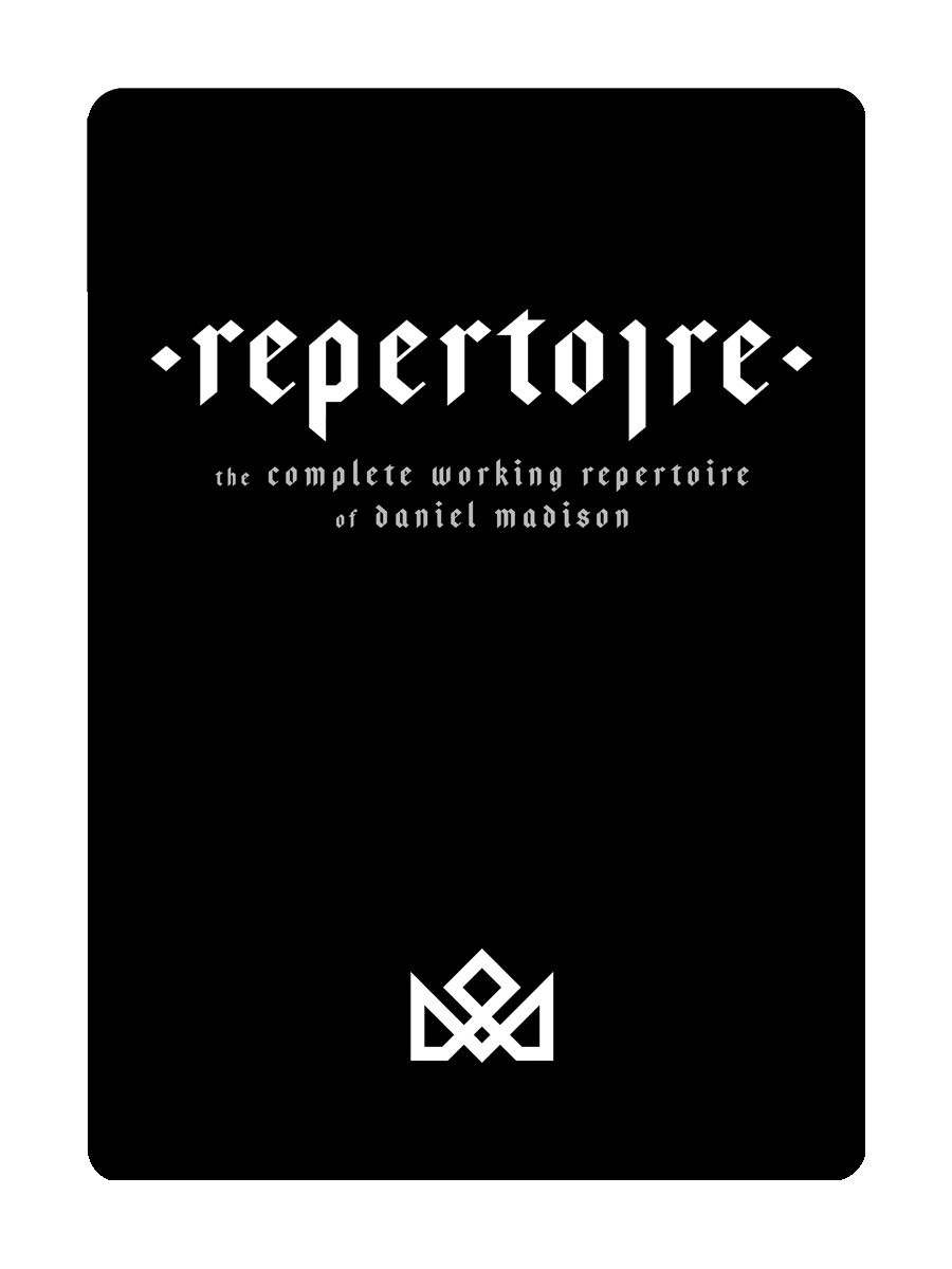 REPERTOIRE - BOOK & MASTERCLASS