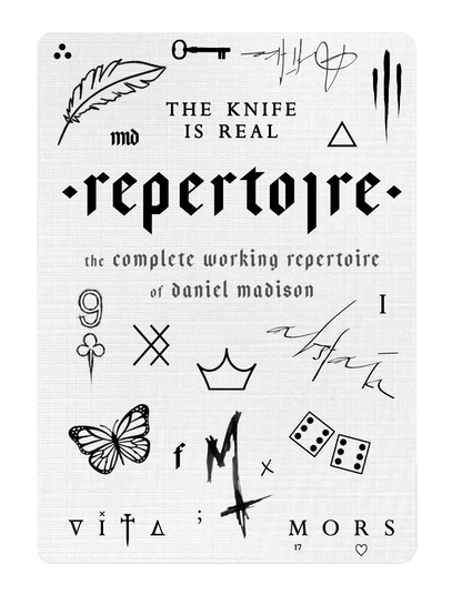 REPERTOIRE - Book and Playing Cards TATTOO Edition ( Limited to 10 )