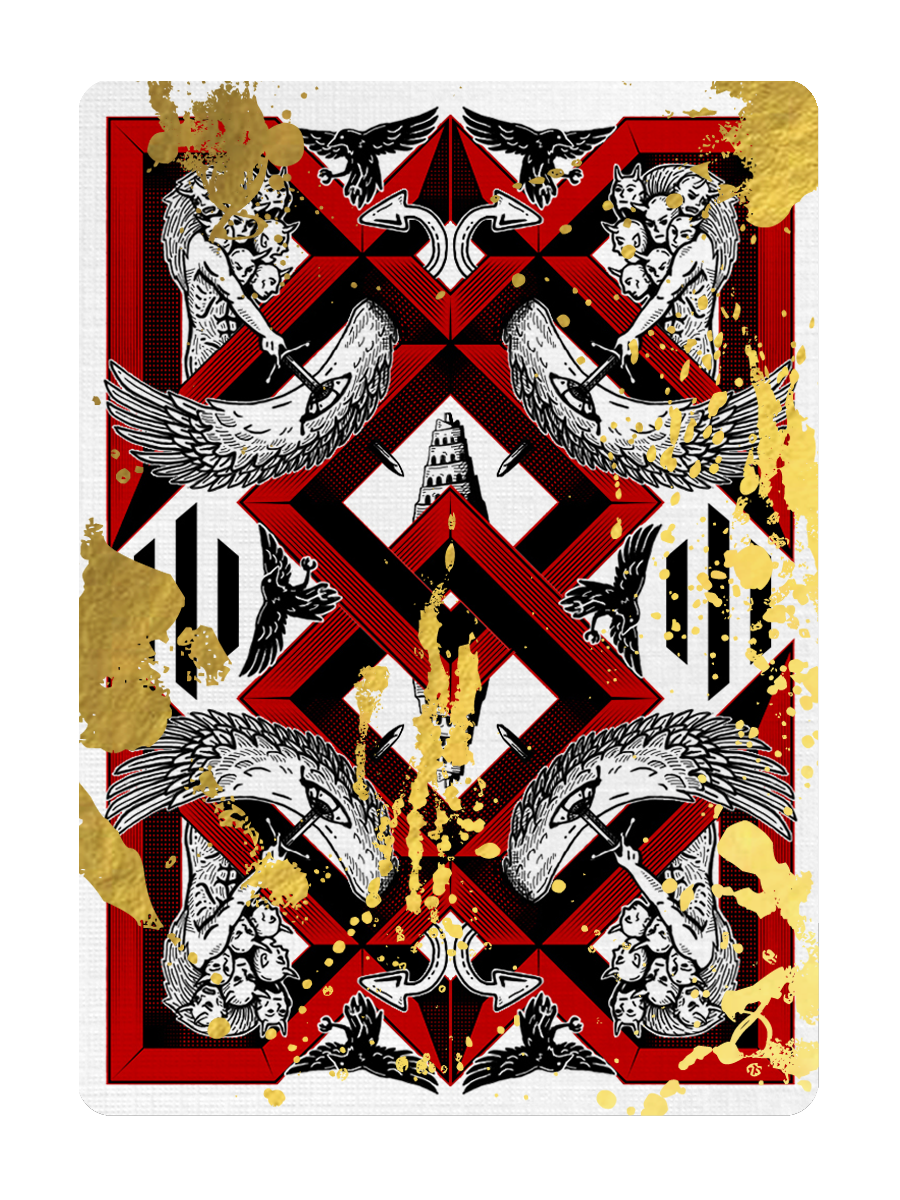 BLOOD REVELATIONS - Gold Paint Edition playing cards
