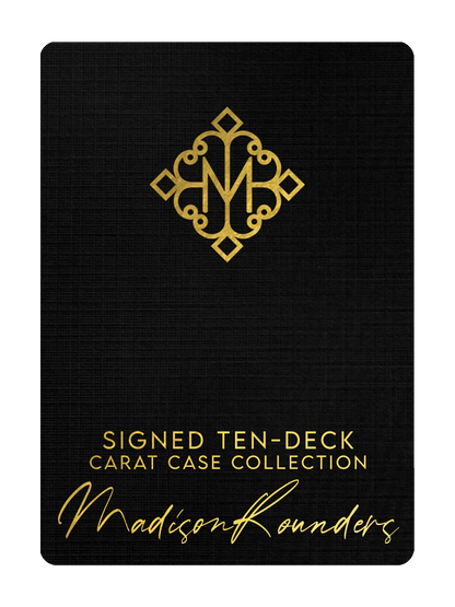 TEN-DECK MADISON ROUNDERS SET with CARAT CASES Signed by MADISON