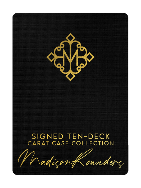 TEN-DECK MADISON ROUNDERS SET with CARAT CASES Signed by MADISON