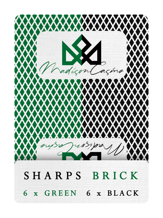 MADISON SHARPS - (Green/Black) HALF BRICK DEAL (6 Decks)