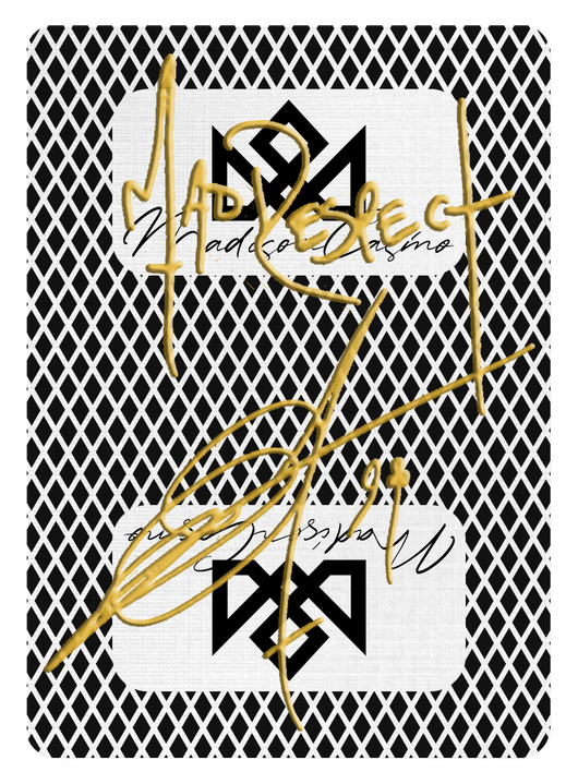 MADISON SHARPS SIGNED by MADISON (Black) playing cards