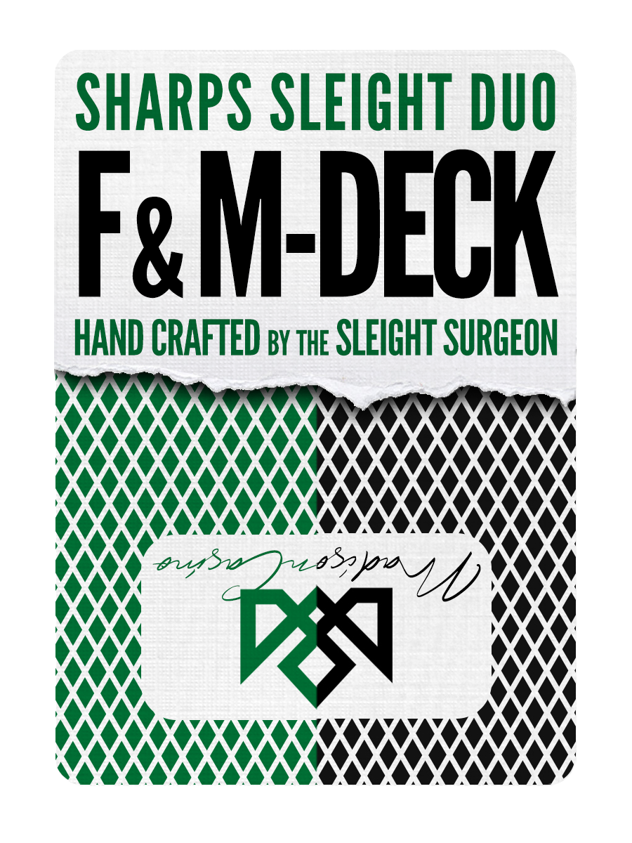 MADISON SHARPS SLEIGHT DUO (2 Decks) Green/Black