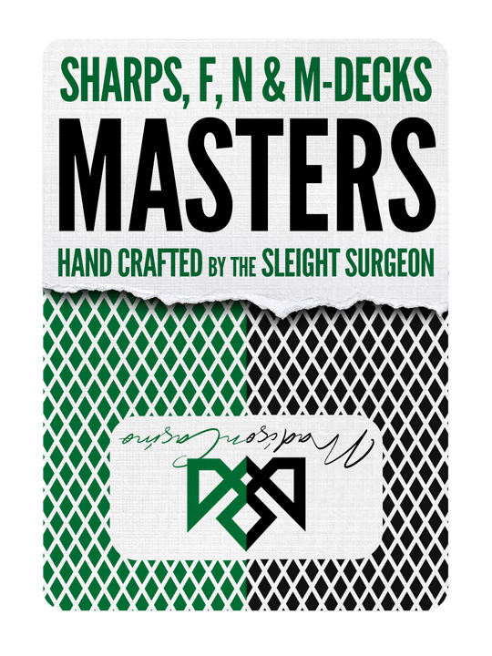 MADISON MASTERS Green & Black (4 Decks) playing cards