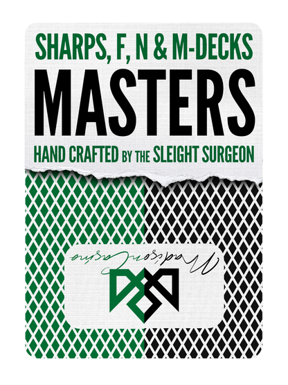 MADISON MASTERS Green & Black (4 Decks)