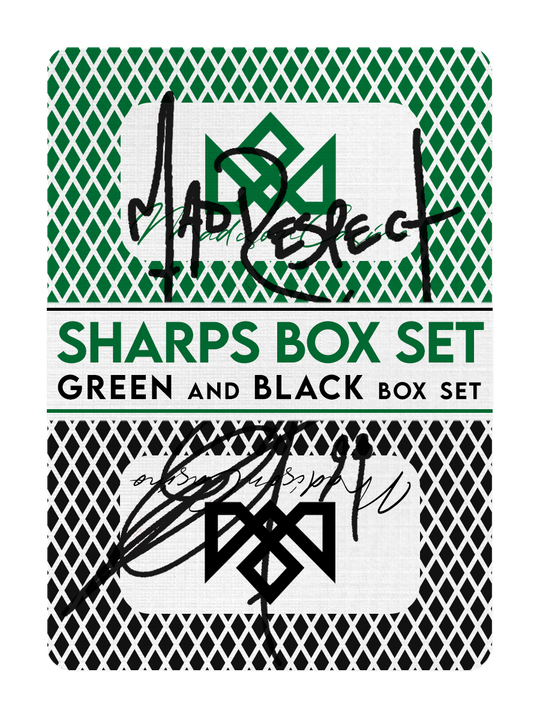 MADISON SHARPS BOXSET (Green/Black) Signed by MADISON playing cards