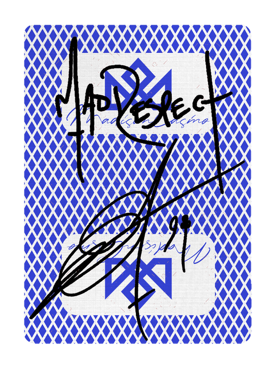 MADISON SHARPS SIGNED by MADISON (BLUE) playing cards