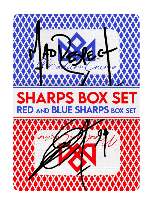 MADISON SHARPS BOXSET (Red/Blue) Signed by MADISON playing cards