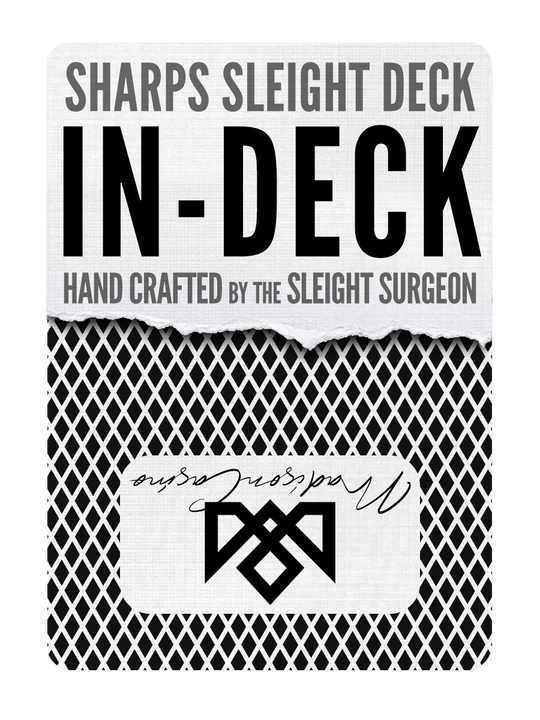 MADISON SHARPS In-DECK (Black) playing cards