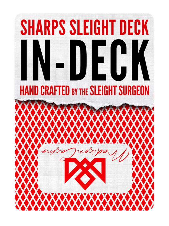 MADISON SHARPS In-DECK (RED v2.0) playing cards