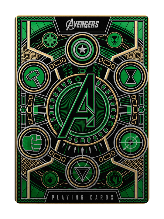 AVENGERS Playing Cards by theory11 (Green Edition) playing cards
