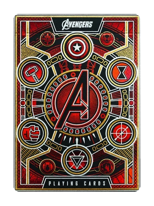 AVENGERS Playing Cards by theory11 (Red Edition) playing cards