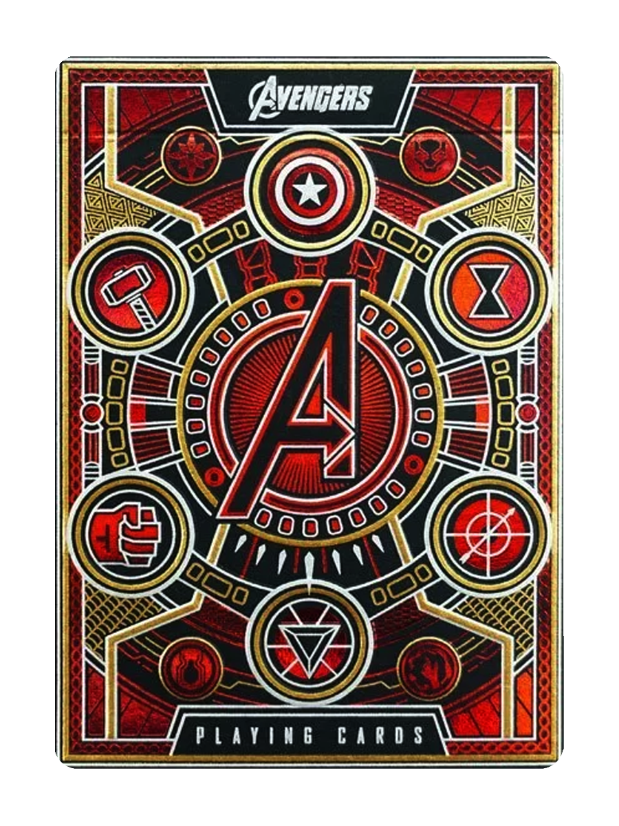 AVENGERS Playing Cards by theory11 (Red Edition)