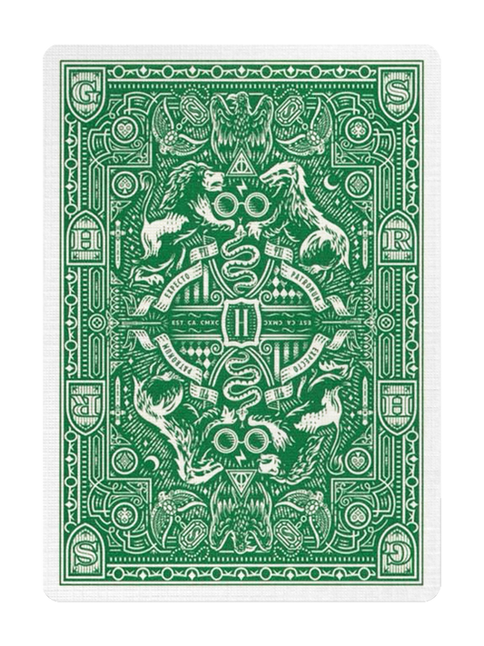 HARRY POTTER Playing Cards by theory11 (Slytherin Green)