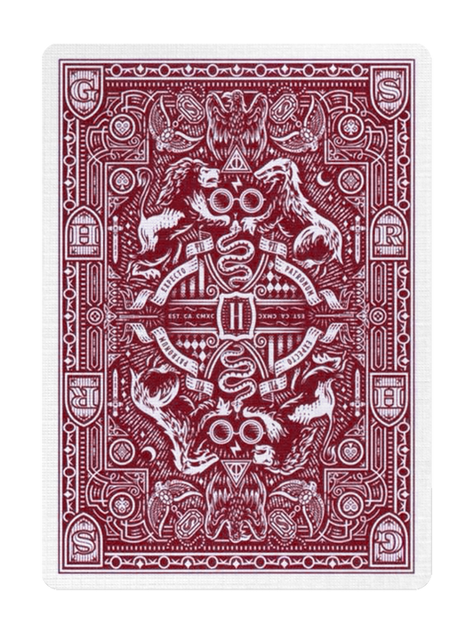 HARRY POTTER Playing Cards by theory11 (Gryffindor Red)