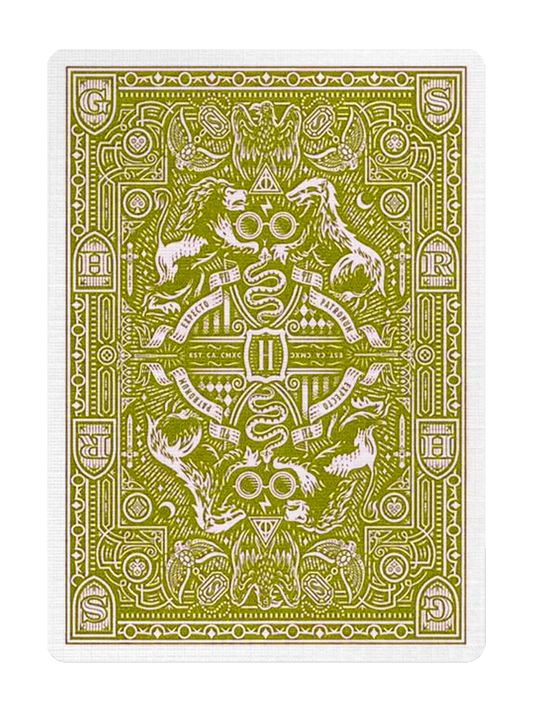 HARRY POTTER Playing Cards by theory11 (Hufflepuff Yellow)