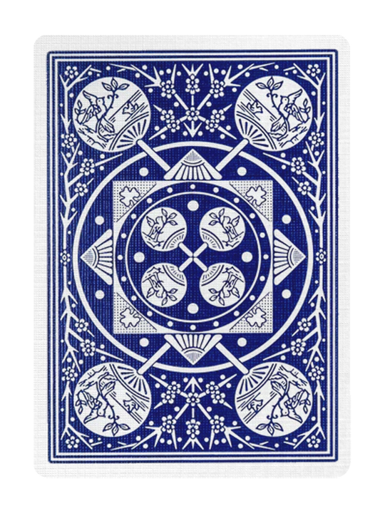 TALLY-HO Fan Back Playing Cards - RED / BLUE