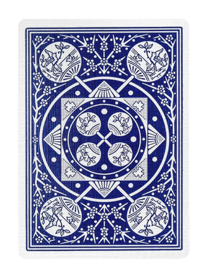 TALLY-HO Fan Back Playing Cards - RED / BLUE