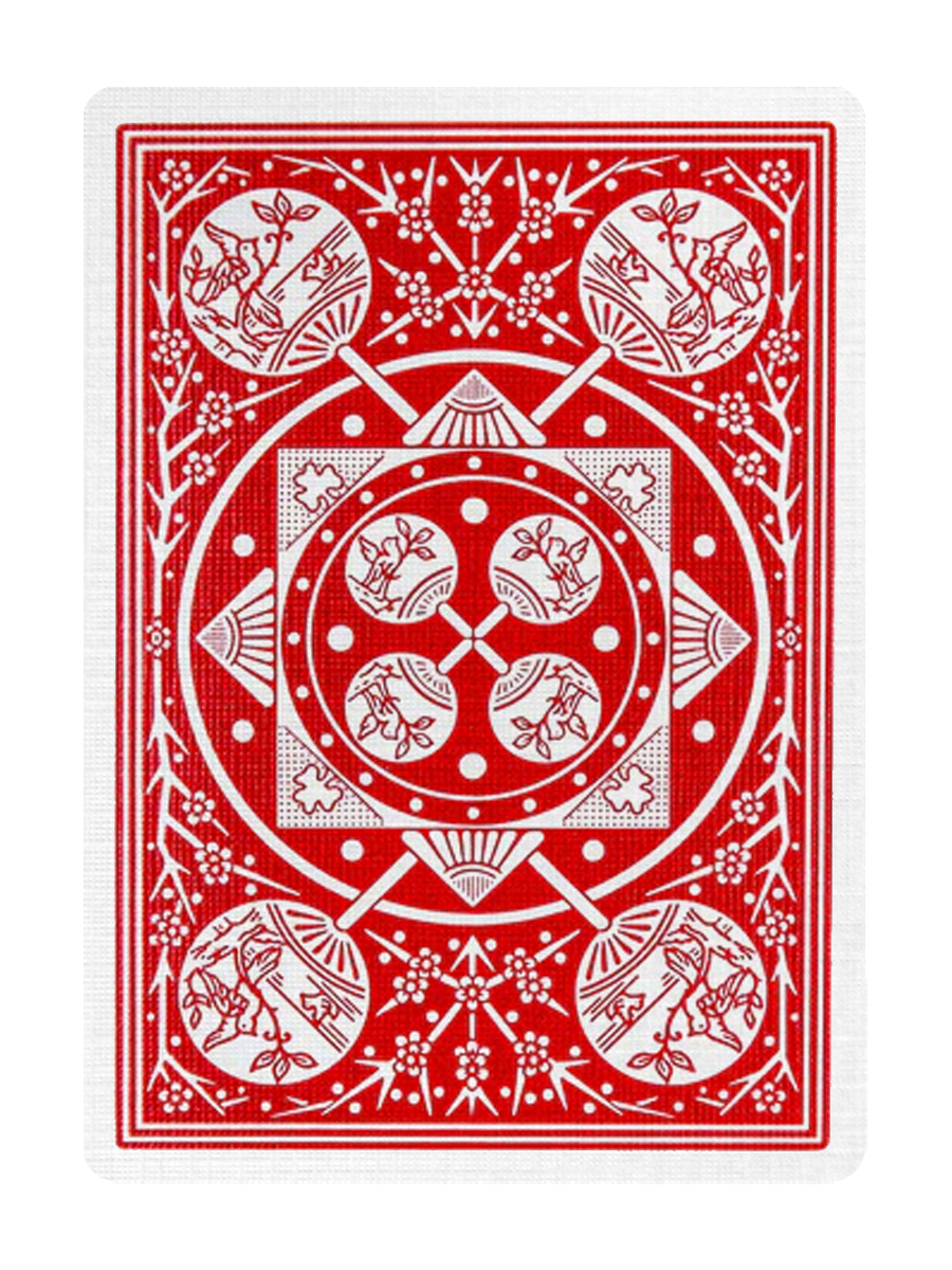 TALLY-HO Fan Back Playing Cards - RED / BLUE