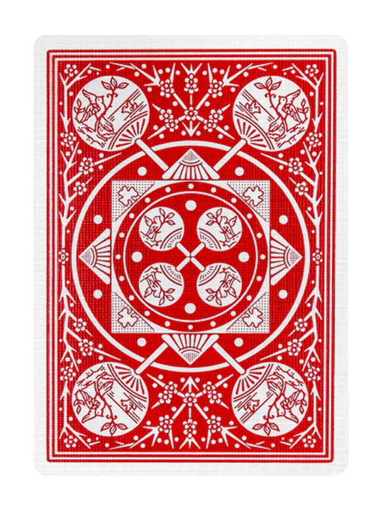 TALLY-HO Fan Back Playing Cards - RED / BLUE