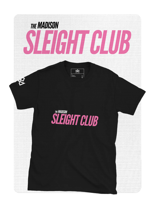 The SLEIGHT CLUB T-Shirt (Black or Grey) playing cards