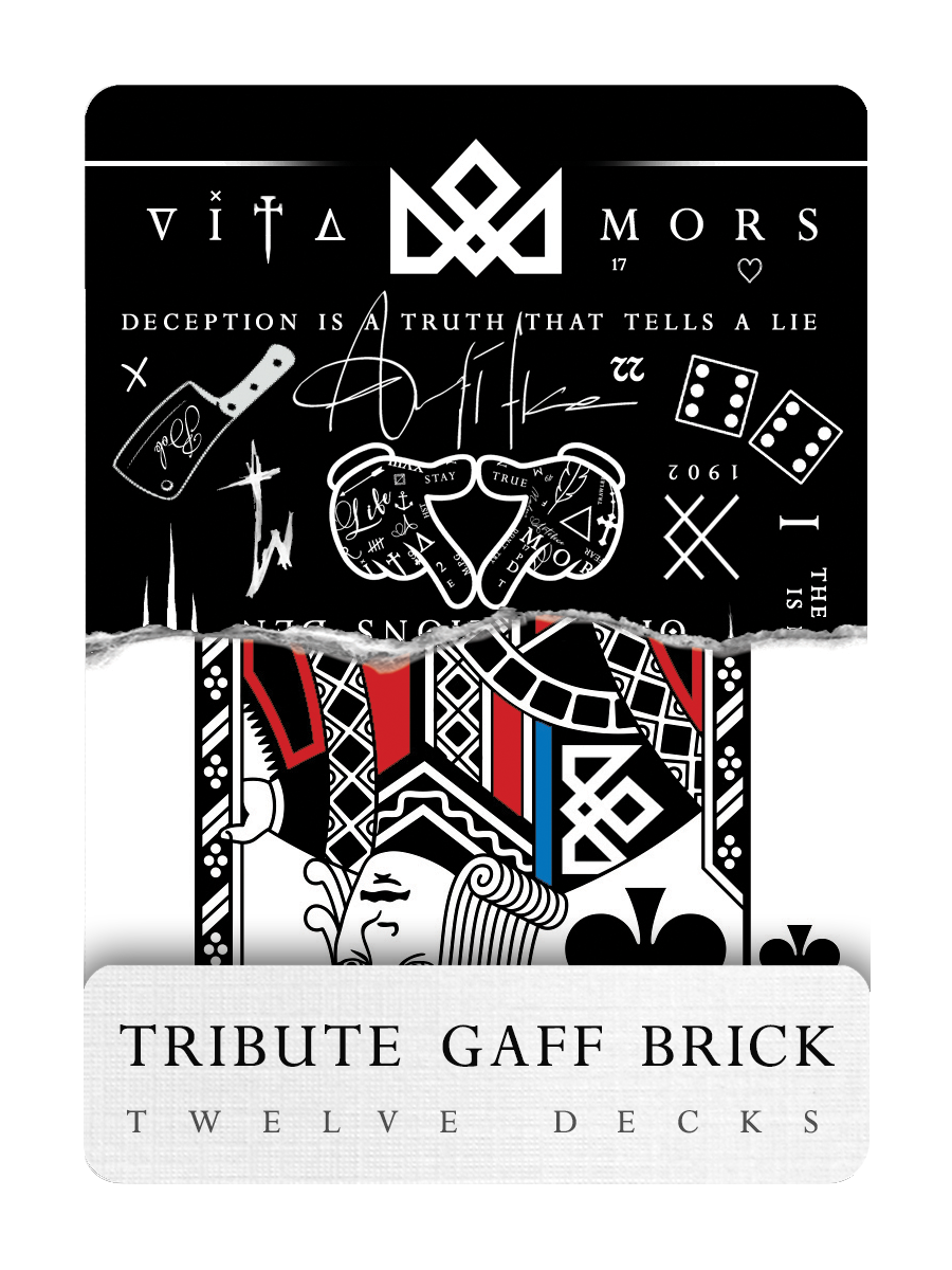 TRIBUTE GAFF Playing Cards - BRICK