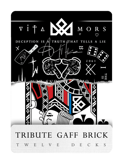TRIBUTE GAFF Playing Cards - BRICK