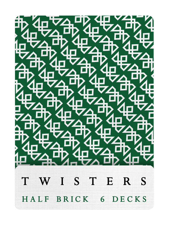 MADISON GREEN TWISTERS Playing Cards - HALF BRICK DEAL playing cards