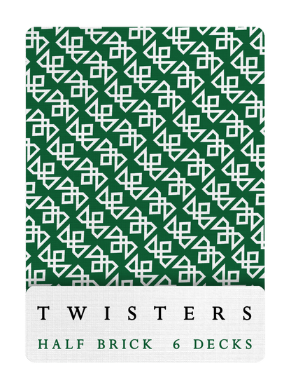 MADISON GREEN TWISTERS Playing Cards - HALF BRICK DEAL