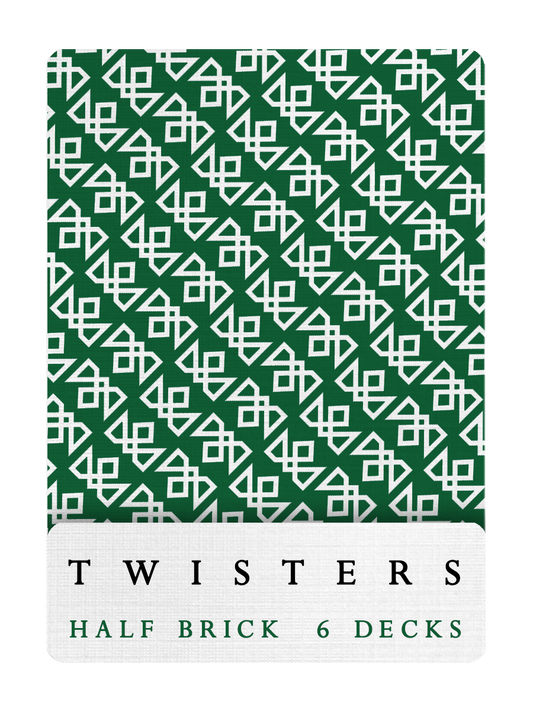 MADISON GREEN TWISTERS Playing Cards - HALF BRICK DEAL