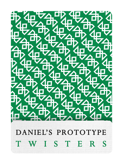 Daniel's GREEN TWISTERS Playing Cards - MADISON ONE Entry
