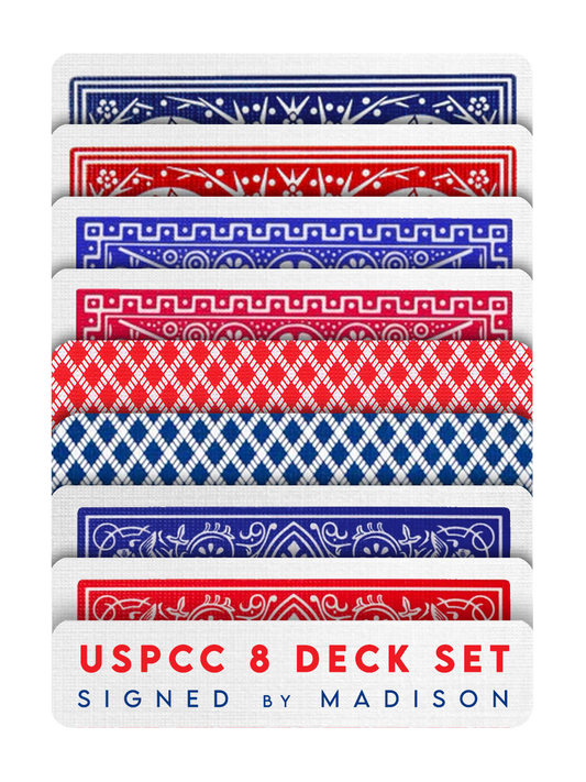USPCC 8-DECK SET Signed by MADISON