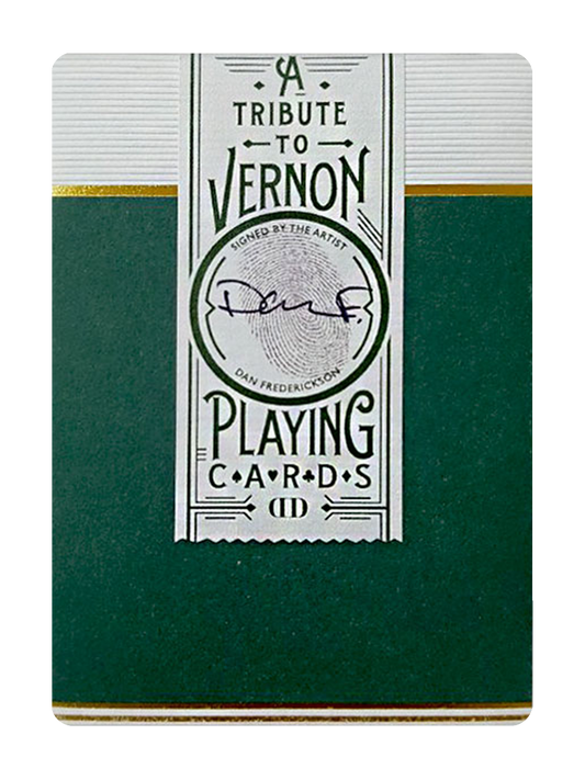 A TRIBUTE TO VERNON Playing Cards & Uncut Sheet By DAN & DAVE