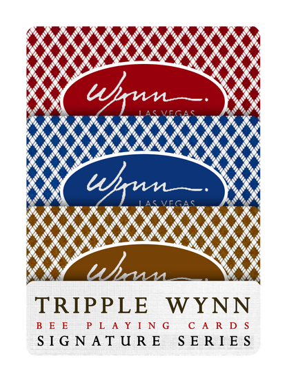 TRIPLE WYNN 'Signature' Bee Playing Cards - 3 DECKS