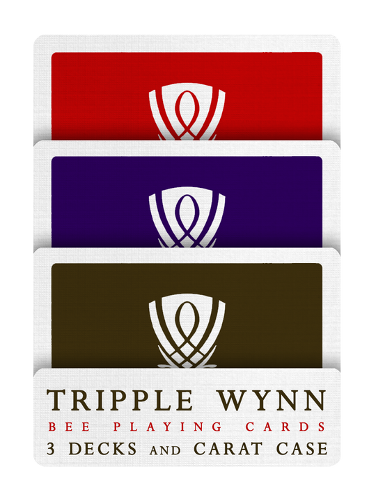 TRIPLE WYNN 'ICON' Bee Playing Cards with Carat Case playing cards