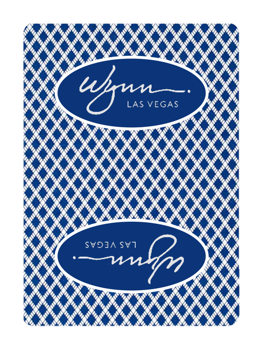 WYNN 'Signature' Bee Playing Cards - Jumbo Index (Blue) playing cards