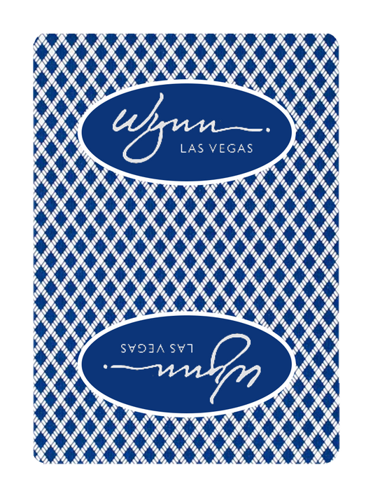 WYNN 'Signature' Bee Playing Cards - Jumbo Index (Blue)