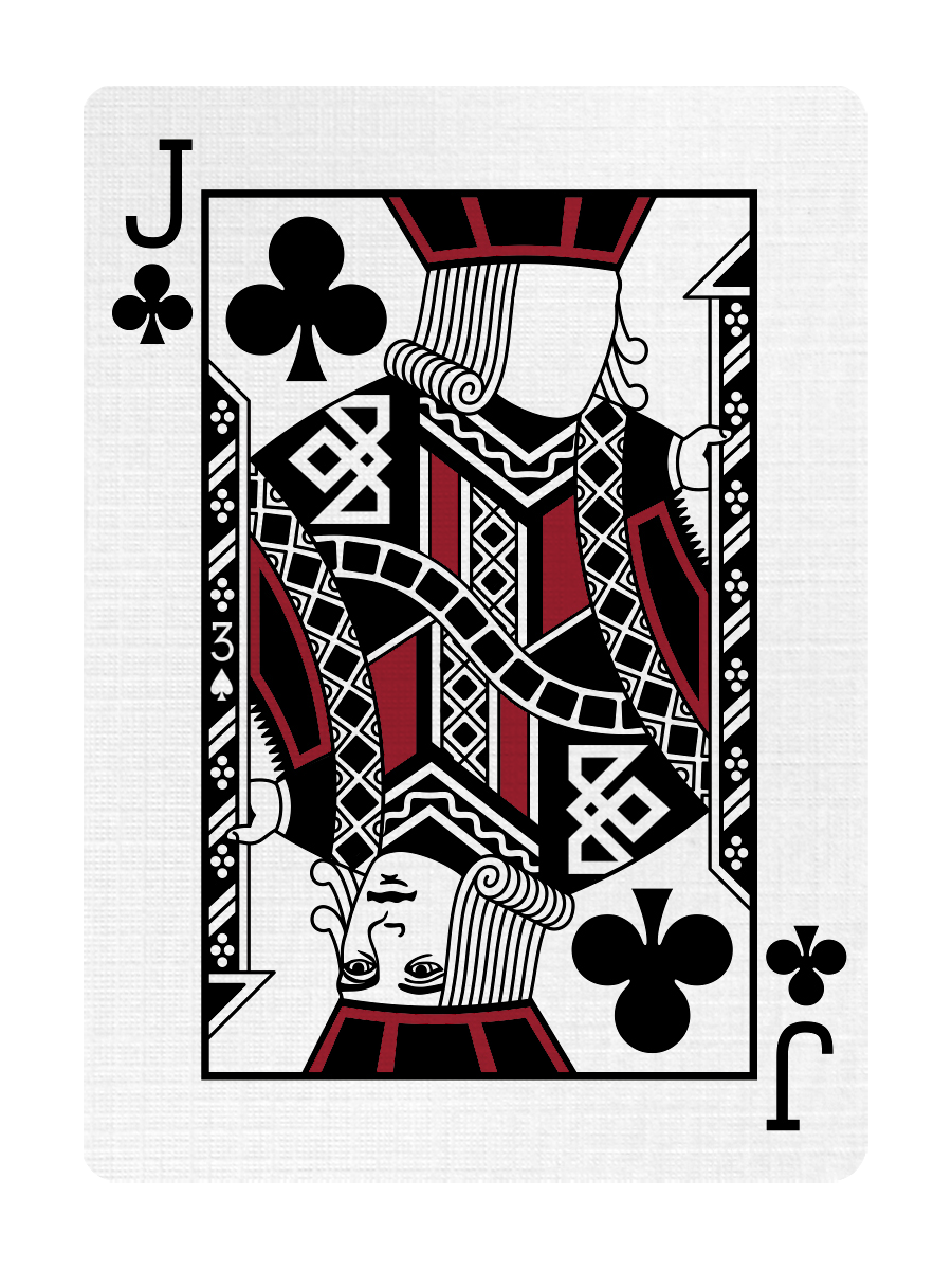 JACK of CLUBS - CUSTOM COURT CARD playing cards — view 2