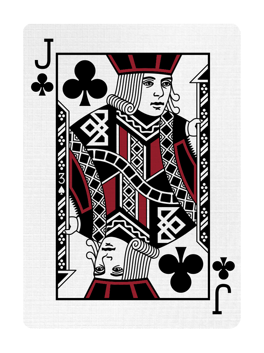 JACK of CLUBS - CUSTOM COURT CARD playing cards — view 3